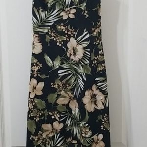 Lipstick High Low Tropical Print Sun Dress